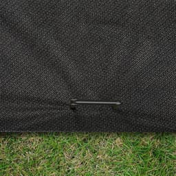 Intirilife 100 x grondanker 150 x 25 x 2,7 mm gemaakt van zwart roestvrij staal - onkruidvlies bevestiging grondnagel weerhaak — thumbnail 3