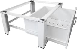 IVOL Wasmachine Verhoger met Lade - Wit - Wasmachine opbouwmeubel - ook geschikt voor droger — thumbnail 2