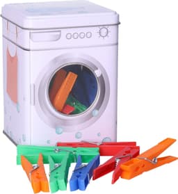 Kunststof wasknijpers - 24x - 4 kleuren per set - 8 cm — thumbnail 1