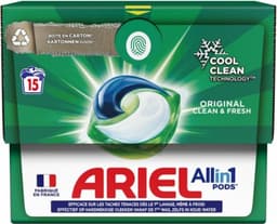 Ariel Original - Wasmiddelcapsules - All-in-1 Pods - Witte en Gekleurde Was - 15 Wasbeurten — thumbnail 2