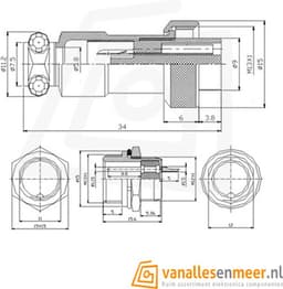 GX12-2 CONNECTOR, 2 PINS — thumbnail 2
