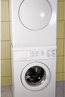 Tussenset wasmachine droger 60 x 60 cm wit met opvangbak Wasmachine rek — thumbnail 1