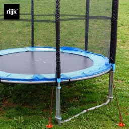 Massieve grondankers voor trampoline - schommel - paviljoen - signaalkleur - 1 cm Ø staal - indraaihulp — thumbnail 5