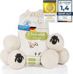 Eco Droogballen voor Droogtrommel - Natuurlijke Schapenwol Wasverzachter voor Duurzame Droogresultaten — thumbnail 1