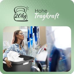 Novaliv 2-pack wastobbe met 3 handgrepen 25L antraciet, wasboxset wasemmer wascontainer voor badkamerwas vuile was, wastobbes wasmand opbergmand verzamelbox — thumbnail 4