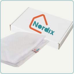 NORDIX Waszak Groot XL - 60x90CM - Laundry Bag - Wasnet - Waszakje - Treksysteem - Trekbandsluiting - Polyester - Schoenenzak - WHITE — thumbnail 4
