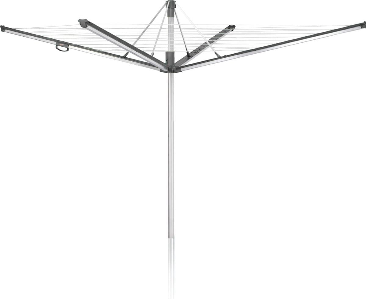 Leifheit droogmolen Linomatic plus 500 droogmolen incl. bodemhuls - 50 m drooglengte - 5 wasmachineladingen - antraciet — afbeelding 1