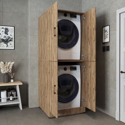 Roomart DORA-II Wasmachine Ombouwkast 70x186 cm - Eiken — thumbnail 5