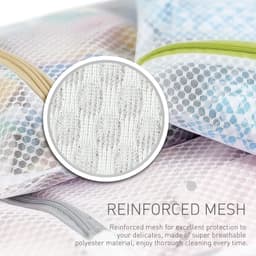 Herbruikbare en duurzame waszakken van mesh voor delicate kleding, lingerie en babykleding - set van 3 stuks — thumbnail 4
