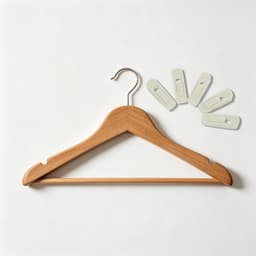 20 Stuks Velvet Hanger Clips met Opening Sterke Antislip Clips voor Fluwelen Kledinghangers Geschikt voor Broeken Rokken Babykleertjes Sokken Sjaals Beige — thumbnail 3