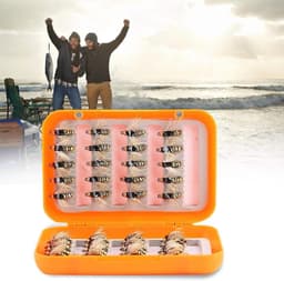 Fishing Forel Fly, 40 stuks levensechte vliegvissen Fly Trout Fly Lures Hook Fly Fishing Kit Box (Golden) — thumbnail 4