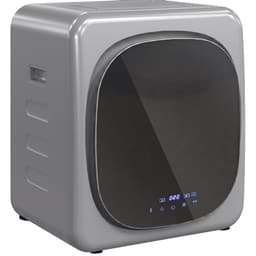 COVREO Wasdroger met smart modus en 6 tijdstanden – 48x40x56 cm – Luchtafvoerdroger met RVS trommel – voor 4 kg was – Zilver — thumbnail 2