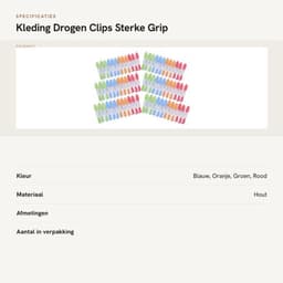Dailygoods- Kledingpinnen 72 Stuks - Sterke Grip - Extra Groot - Antislip - Voor — thumbnail 5