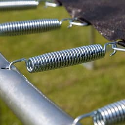 Trampolineveren, set van 10 stuks, robuust gegalvaniseerd staal, geschikt voor trampoline-T-haken, schommelsets, kas, basketballringschuur, portieken, tenten en hekken, 16,5 cm - Veerlengte - Accessoire - Zilverkleurig en duurzaam. — thumbnail 5
