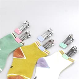 Wasknijpers Roestvrij Staal - Kledingklemmen Winddicht - Was Drogen Buiten - Antislip Ontwerp - 5.5 cm - Zwart — thumbnail 3