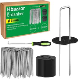 Grondanker - Verzinkt Staal - 150 Stuks - 150 x 25 mm - Duurzame Tuinbevestiging voor Diverse Toepassingen — thumbnail 1