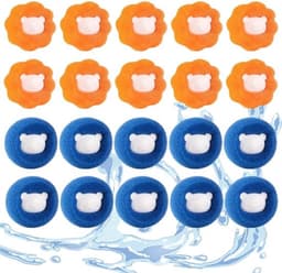 Opvangballen 20 Stuks - Herbruikbare Wasballen - Dierenharen Verzamelen - Zachte Spons - Ruimtebesparend - Eenvoudig in Gebruik — thumbnail 1