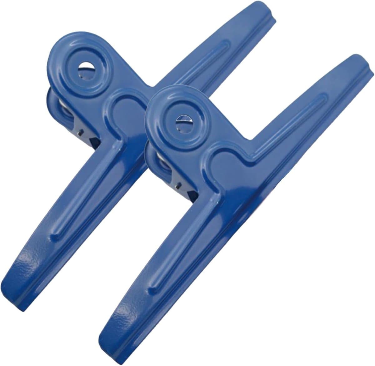 Jumbo Zakclips - Grote Klemmen - Zakken Afdichten - Roestvrij Staal - 30 cm Breed - Blauw — afbeelding 1