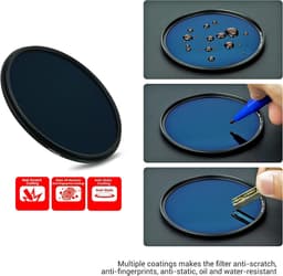 10-Stop Vaste ND-filter 77mm Neutrale Dichtheid Fader ND1000 met filterbehuizing voor Canon EF 16-35mm f4L, EF 24mm f1.4L II, Sigma 24mm f1.4 DG HSM, Niko AF-S 20 mm f1.8G ED-lens — thumbnail 3