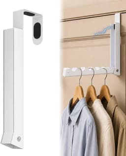 Opvouwbaar Magnetisch Droogrek - Wit - Voor Over De Deur - Ruimtebesparende Kledinghanger - Voor Wasruimtes en Badkamers — thumbnail 1
