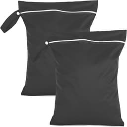 SnelShoppen - 2 Stuks Waszak Reis 40x30cm, Herbruikbare Waterdichte Zak met Rits voor Zwemkleding, Strandhanddoeken, Luiers, Vuilwas, Reiswaszak — thumbnail 1