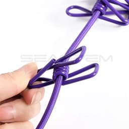 Kledinglijn - Reislijn Waslijn - Drogen Buiten - Windproof met Clips - 180cm Uittrekbaar - Blauw — thumbnail 2
