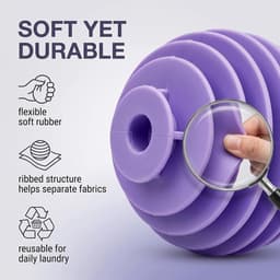 Wasballen voor wasmachine, 15 stuks, wasbal tegen klitten en rimpels, herbruikbare wasballen van pvc voor - ShopVlot — thumbnail 2