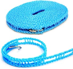Waslijn Nylon - Kledinglijn Outdoor - Buiten Drogen - Antislip Materiaal - 5 meter - Blauw — thumbnail 1