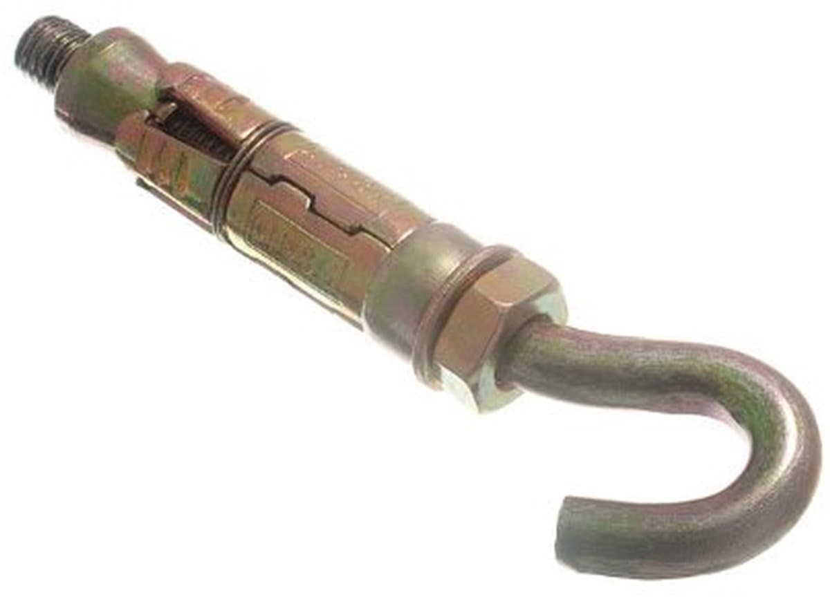 Anker Bouten - Metselwerk Ankers - Zware Bevestigingen - Roestbestendige Plating - M8 x 65mm - Geel Verzinkt — afbeelding 1