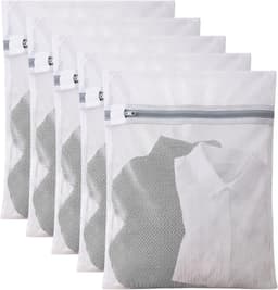 5 Stuks Wasnetten voor Fijne Was, 40x50cm Wasgoed Zak met Ritssluiting | Ideaal voor Ondergoed, Kleding en Delicate Stoffen — thumbnail 1