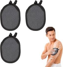 3 stuks zeepzakjes, zeepzakjes voor vaste zeep, zeepzak voor vaste zeep, zeepzak voor douchen, zeepzak compact, herbruikbaar, lichte waszak (zwart) — thumbnail 1