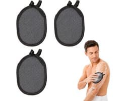 3 stuks zeepzakjes, zeepzakjes voor vaste zeep, zeepzak voor vaste zeep, zeepzak voor douchen, zeepzak compact, herbruikbaar, lichte waszak (zwart)