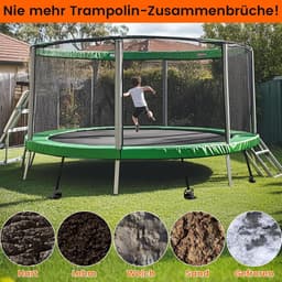 SnelShoppen - Grondankers voor Trampolinepalen, Robuuste Camper Schuur Ankers, Opslag, Schuuranker en Speelset, Schommelanker, Haringen voor Hek, Carp — thumbnail 4