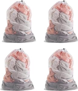 Set van 4 Wasnetten met Trekkoord, Grote 60 x 90 cm, Voor Delicate Kleding, Dekbedden en Bedlinnen, Ideaal voor Thuis en Reizen — thumbnail 1