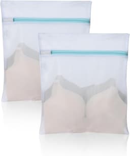 Waszakken met ritssluitingen, 2 stuks 30 x 40 cm baby waszak voor wasgoed herbruikbare delicate waszak beha wasmachine tas voor sokken lingerie ondergoed — thumbnail 1