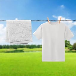 Draagbare waslijn - Reis waslijn - Kleding drogen - Geen boor nodig - 2 stuks - Zwart — thumbnail 2
