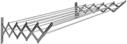 Uitklapwasrek met 10 barren (scharnier RVS/barren aluminium) 1.60cm — thumbnail 2