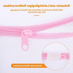 Set van 3 Wasnetten voor Bh's en Ondergoed, Herbruikbare Waszakken met Verborgen Rits, 18 x 20 cm, Ideaal voor Wassen in de Wasmachine, Beschermt Kleding en Voorkomt Verlies — thumbnail 4