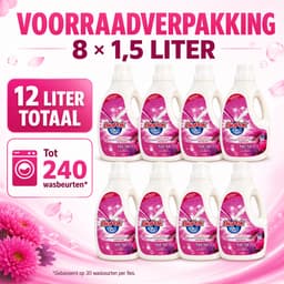 BioPak 2-in-1 Vloeibaar Wasmiddel & Wasverzachter Musc – 8 x 1,5 Liter – 12 Liter Totaal – Voor Gekleurde Was – Tot 240 Wasbeurten — thumbnail 5