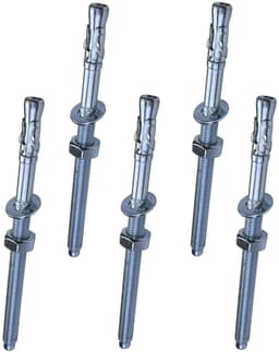 Boutankers M10x160mm - Ankerschroef pluggen - Bevestigen in beton - Directe montage zonder barsten - 160 mm lengte - Zilver — thumbnail 1