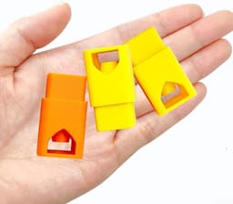 Haar Stapelaar Vliegbinden - Bindmateriaal Vliegvissen - Vliegvissen Lokaas Maken - Efficiënte Organisatie - 8 x 36 mm - Oranje — thumbnail 4