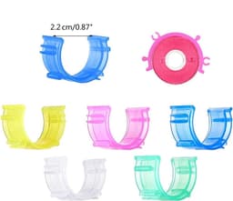 Klosklemmen Houders - Garen Clips - Naaiwerk Organiseren - Zachte Siliconen - 20 Stuks - Diverse Kleuren — thumbnail 4