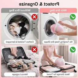 Waszak voor wasmachine, extra grote wasnetten voor delicate kleding, 3 stuks, duurzaam polyester, verborgen ritssluiting, multifunctioneel en herbruikbaar — thumbnail 5
