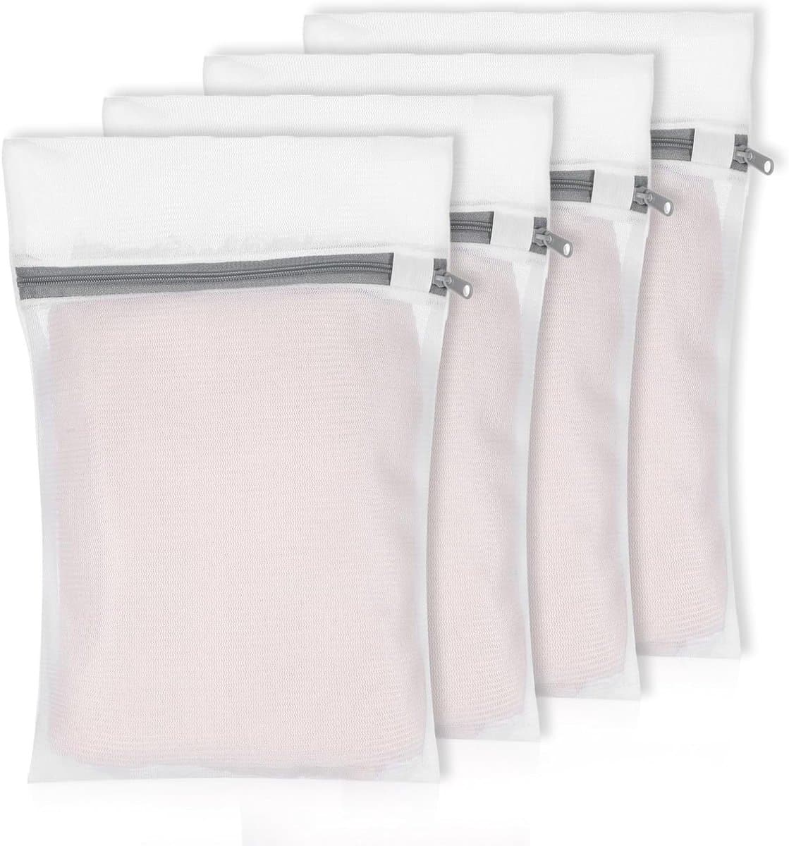Set van 4 Mesh Waszakken voor Delicate Was, 30 x 20 cm, Ideaal voor Ondergoed en Fijne Was, Wasnet voor Wasmachine — afbeelding 1
