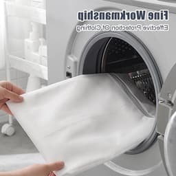 Set van 3 Wasnetten voor de Wasmachine - Fijne Mesh Polyester Waszakken met Verborgen Rits voor Dekens, Jassen en Bedlinnen - 50 x 60 cm en 80 x 90 cm — thumbnail 3