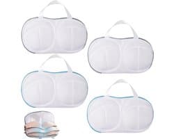 Set van 4 wasnetten voor bh's, beschermende tas voor lingerie, ideaal voor wasmachine, veilig en duurzaam
