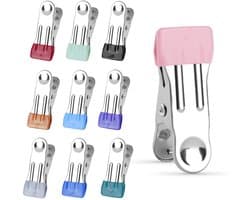 Dailygoody - Wasknijpers - Robuuste klemmen - 20 stuks - Roestvrij staal - Stevige clips - Perfect voor kleding en handwerk