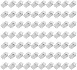Dailygoods- Kunststof Clips 70 Stuks - Dubbelzijdige Veerklemmen - Transparante Klemmen - Lichtgewicht - Voor Foto's/Sjaals - Duurzaam en Sterk — thumbnail 1