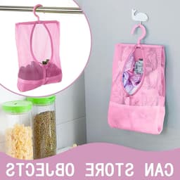 Kledingknijper Tas, Geschikt voor Tot 100 Kledingknijpers, Handige Opbergmand met Hanghaken voor Thuisgebruik, Herbruikbare Tas voor Kledingaccessoires en Organisatie — thumbnail 2