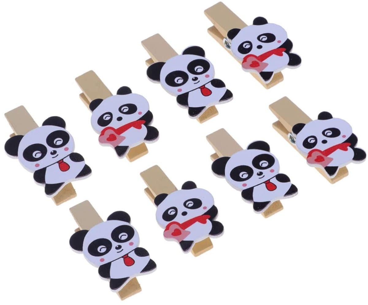 Mini Houten Wasknijpers - Fotoclips Paperclips - Decoratie Handwerk - Natuurlijk Hout - 3.5 cm - Multicolor — afbeelding 1